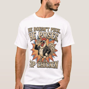 Camiseta Galinha Engraçada Galo Frango Quintal Humor