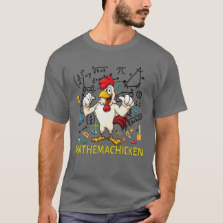 Camiseta Galinha Engraçada Matemachicken Para Ensino De Ama
