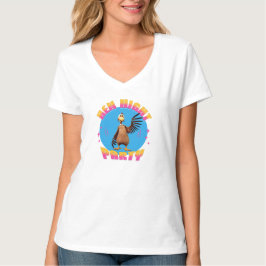 Camiseta Galinha Engraçada Noite de Galinha Festa Humor
