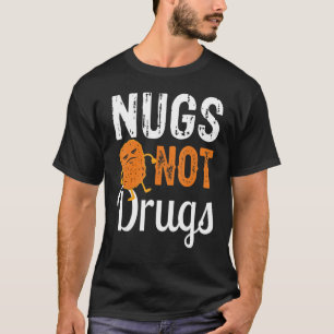 Camiseta Galinha Engraçada Nugget Teixo Não Drogas
