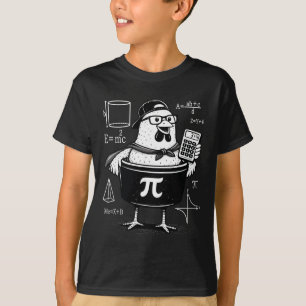 Camiseta Galinha engraçada segurando calculadora Professor 