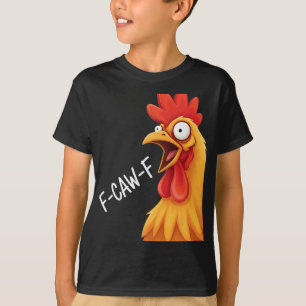 Camiseta Galinha F-caw-f Meme do Galo Louco