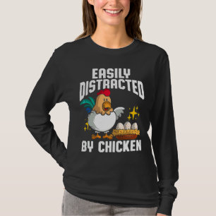 Camiseta Galinha facilmente distraída