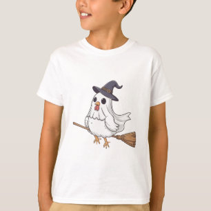 Camiseta Galinha Fantasma do Halloween #14 Arte Digital