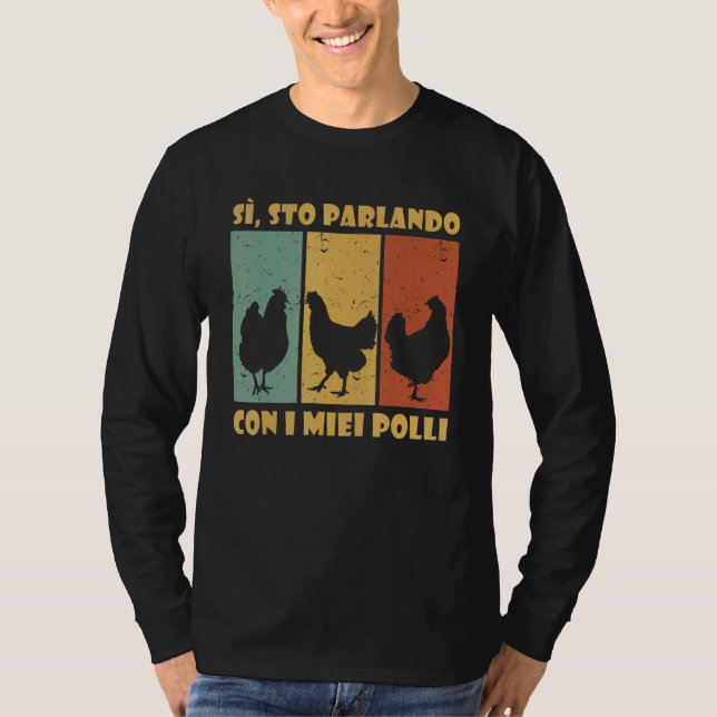Camiseta Galinha Farmadora de Galinha Falando Galinha (Frente)