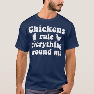 Camiseta Galinha Farmadora Galinha Rooster Hen Funny T-S
