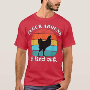 Camiseta Galinha Farmer Cluck ao redor e descubra