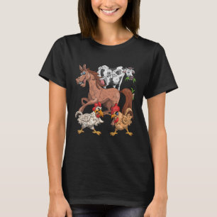 Camiseta Galinha-Fazenda-Carneiro