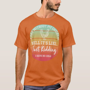 Camiseta Galinha Fazendedora De Frango Coop Um Dia Sem