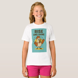 Camiseta Galinha Feliz Rise e Shine