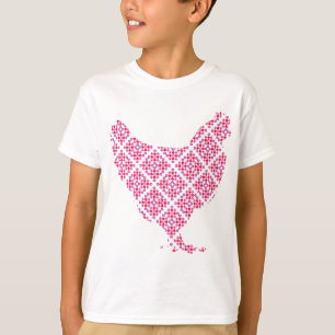 Camiseta Galinha feminino bonito