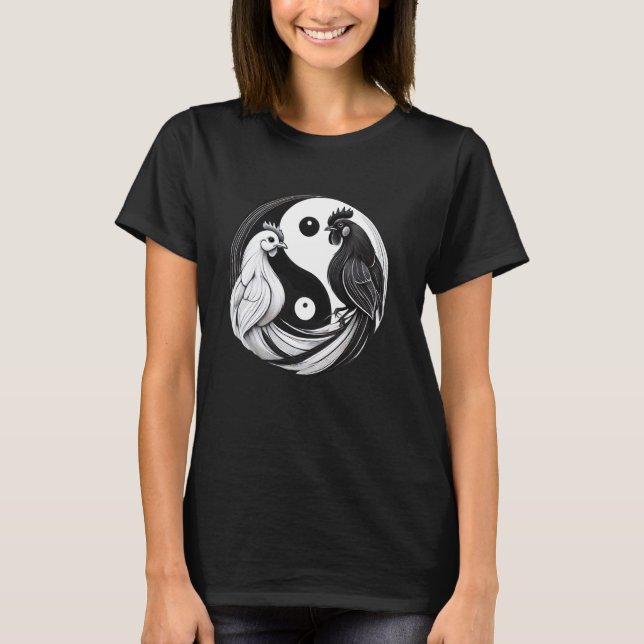 Camiseta Galinha Fofa Yin Yang (Frente)