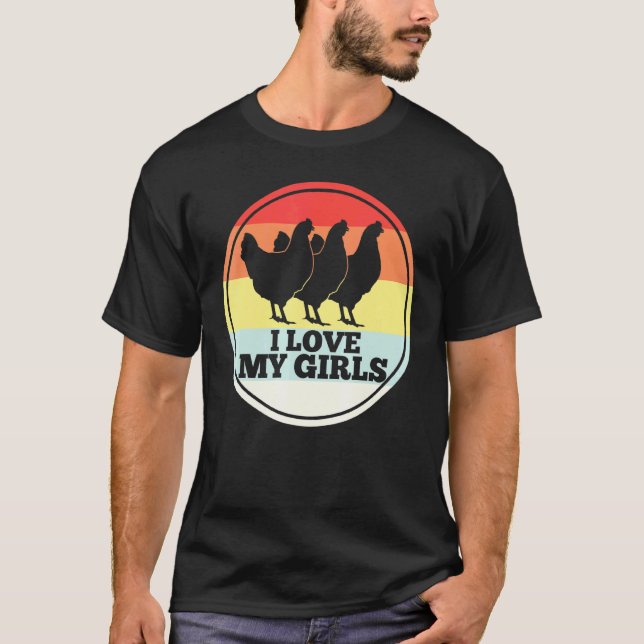 Camiseta Galinha Frango Retro (Frente)