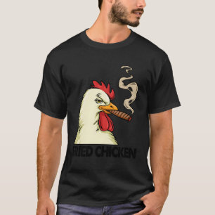 Camiseta Galinha Fritada De Fumagem Branca