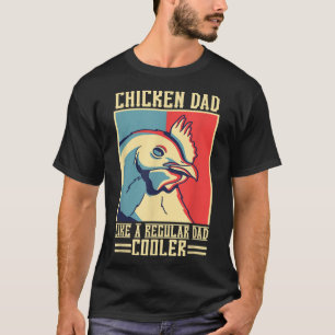 Camiseta Galinha Galinha Café da Manhã Cota Farmer Rooster