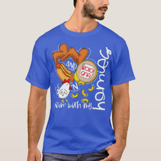 Camiseta Galinha Galinha Quente Cão Quente Bolonha Viral S