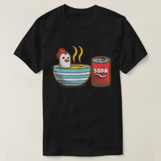 Camiseta Galinha Gelada na Bolsa de Sopa com Soda