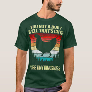 Camiseta Galinha legal Para Farmer Eu Crio Dinossauros Pequ