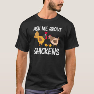 Camiseta Galinha legal Para Homens Galinhas Galhadas Em Pin