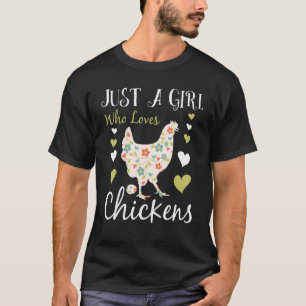 Camiseta Galinha legal Para Mulheres Meninas Farmer De Fran