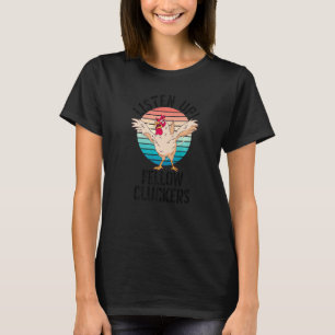 Camiseta Galinha Louca Assustadora Escuta Colegas
