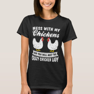 Camiseta Galinha Louca de Quintal Mulher Fazendedora T
