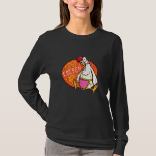 Camiseta Galinha Louca Lady Mama Hen Mãe Farmer De Passos