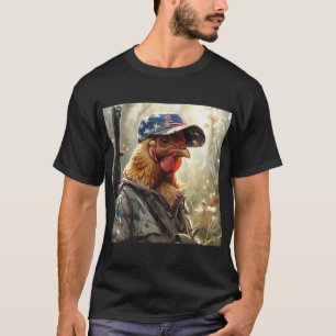 Camiseta Galinha MAGA legal com o Galo de Bonés da Camuflag