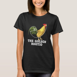 Camiseta Galinha Matemática Espiral Dourada Rootio Amante d