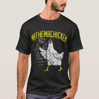 Camiseta Galinha-Nerd de Matemática em Álgebra Chicken