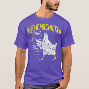 Camiseta Galinha-Nerd de Matemática em Álgebra Chicken