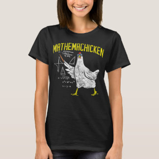 Camiseta Galinha-Nerd de Matemática em Álgebra Chicken