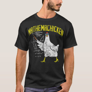 Camiseta Galinha-Nerd de Matemática em Álgebra Chicken