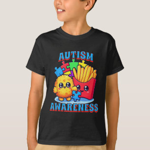 Camiseta Galinha Nugget E Franceses Fritam Autismo Sensibil