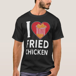Camiseta Galinha Nugget Eu Adoro Frango Fried Nugget Rápido
