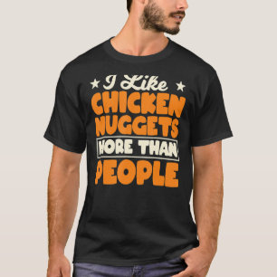 Camiseta Galinha Nugget Eu Adoro Frango Fried Nugget Rápido