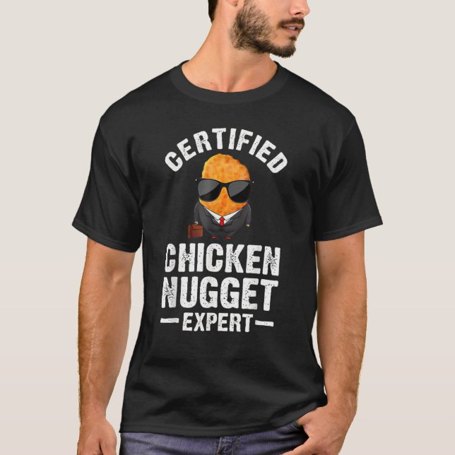 Camiseta Galinha Nugget Eu Adoro Frango Fried Nugget Rápido (Frente)