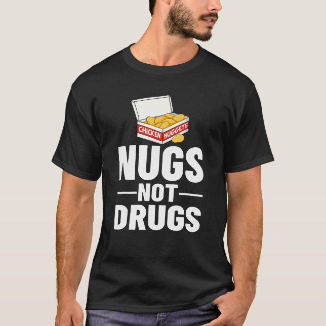 Camiseta Galinha Nugget Vegan Nuggs Fries Molho (Frente)