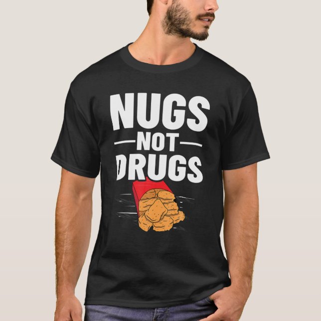 Camiseta Galinha Nugget Vegan Nuggs Fries Molho (Frente)