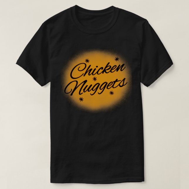 Camiseta Galinha Nuggets Sobrevoando a Piada (Frente do Design)