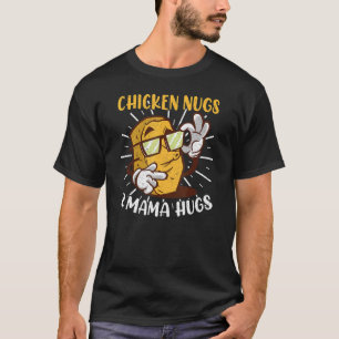 Camiseta Galinha Nugs Mamãe Abraça Nuggen Nuggen