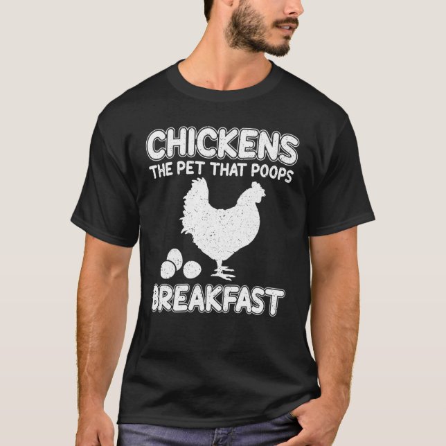 Camiseta Galinha O Pet Que Põe Ovos Do Café Da Manhã (Frente)
