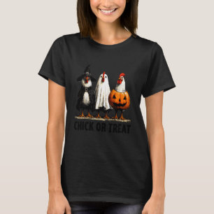 Camiseta Galinha ou Guloseima Funny Halloween Frango
