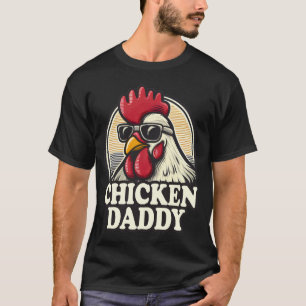 Camiseta Galinha Pai Engraçado Galo Farmer Vintage