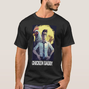 Camiseta Galinha-Pai Galinha-Pai-Agricultor-Aves Pai