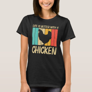Camiseta Galinha Para Homens Fazenda De Frango Para Fábrica