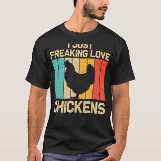 Camiseta Galinha Para Homens Fazenda De Frango Para Fábrica