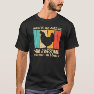 Camiseta Galinha Para Homens Fazenda De Frango Para Fábrica