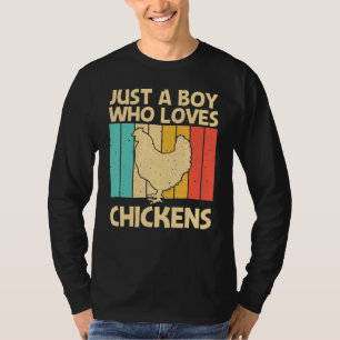 Camiseta Galinha Para Rapazes Crianças Galinhas
