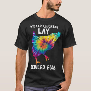 Camiseta Galinha picante molhada Lay Ovos cozidos Galinha